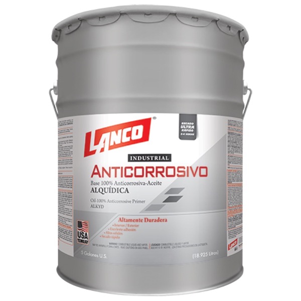 PINTURA ANTICORROSIVO INDUSTRIAL ROJO AC3437 CUBETA