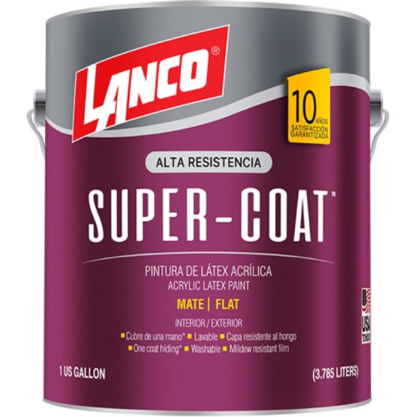 PINTURA SUPER COAT MATE BLANCA SC687 GL