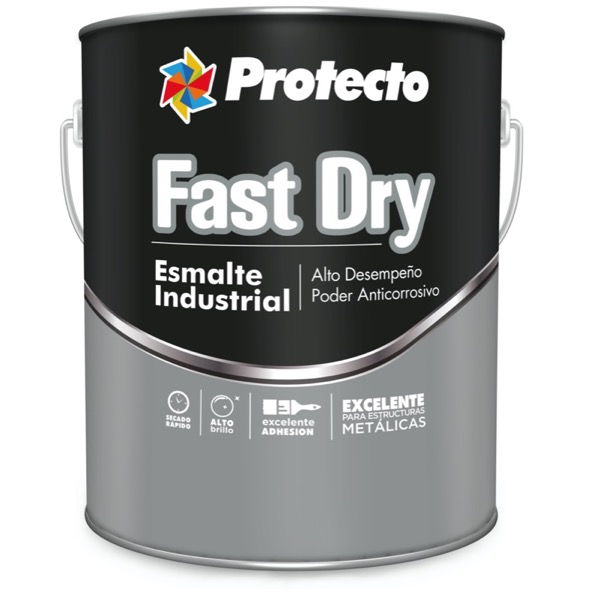 PINTURA FAST DRY ESMALTE NEGRA 0501 GALÓN
