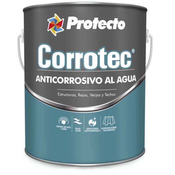 PINTURA CORROTEC MATE GRIS 6520 GALÓN